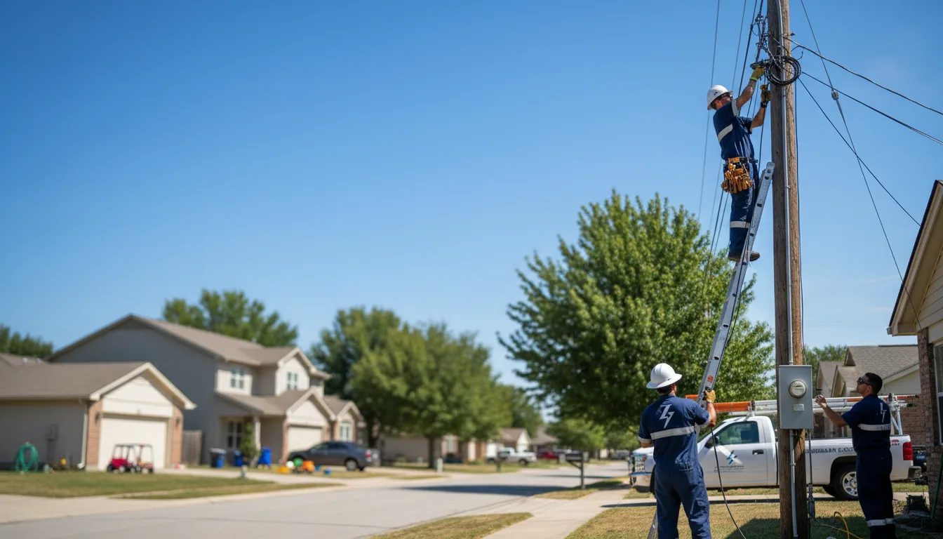 Residential electrician providing installation services in Decatur, TX